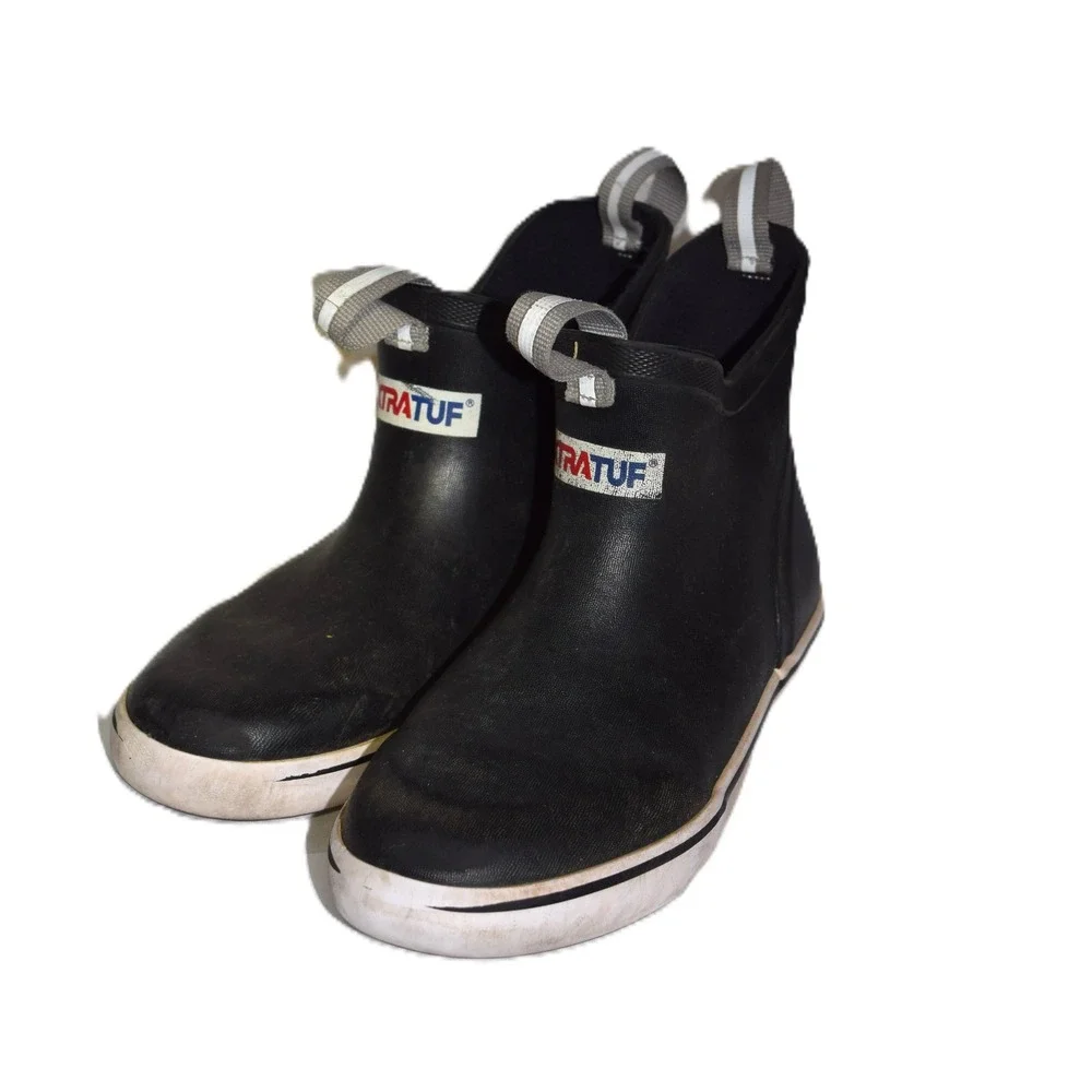 XTRATUF Ankle Deck Boot Kids 2M Black Good Waterproof Slip Resistant